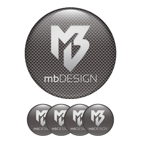 MB design Domed Stickers Wheel Center Cap New Style Emblem
