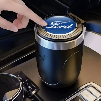 Ford Car Ashtray for Cigarette Blue White Logo Style 