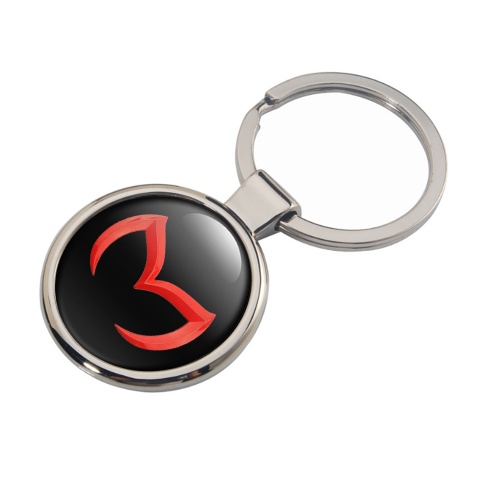 Mazda Metal Key Ring Black Red Evil Logo Edition 