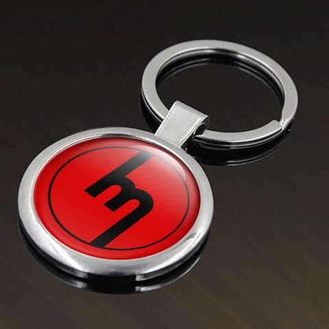 Mazda Metal Fob Chain Red Black Evil Logo Edition