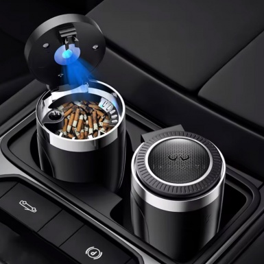 Infiniti Trash Can Ashtray With LED Light
