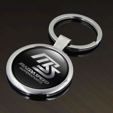 Mazda Speed Key Fob Chain Black Metallic Emblem Edition