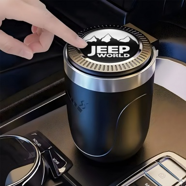 Jeep Trash Can Ashtray LED Light with Stylish Design 