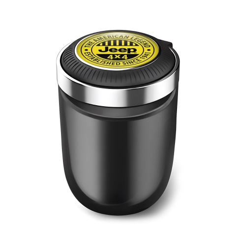 Jeep Trash Can Ashtray Stylish Yellow Vision 