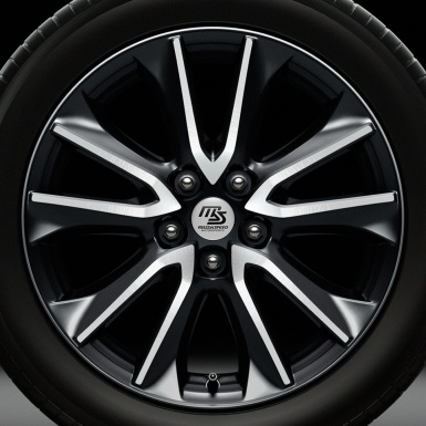 Mazda Speed Wheel Center Cap Domed Stickers Gray