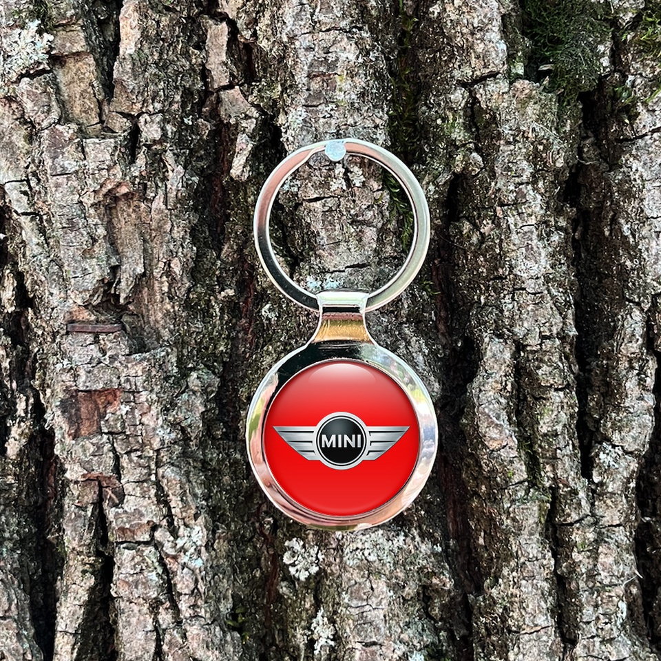 Mini Cooper Key Fob Metal Red Metallic Silver Tint Logo Edition ...