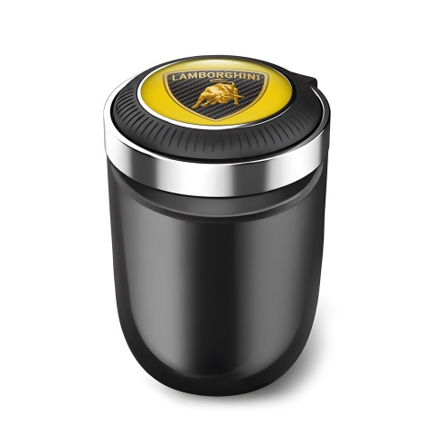 Lamborghini Automotive Ashtray Yellow Logo edition and LED Light