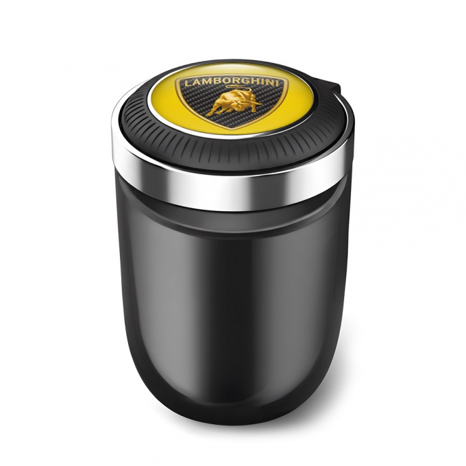 Lamborghini Automotive Ashtray Yellow Logo edition and LED Light