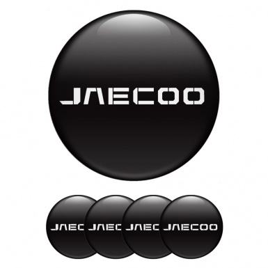 Jaecoo Emblems For Wheel Caps Black Base Classic Logo