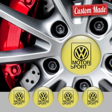 VW Motor Sport Logo Emblem for Center Hup Caps