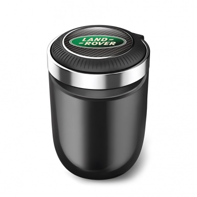 Land Rover Car Ashtray for Cigarette Black Carbon Logo Edition