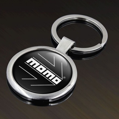 Momo Key Holder Metal Black White Arrow Logo Design