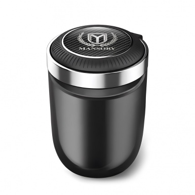 Mansory Ashtray Logo Container for Cigarette LED Black carbon Design 