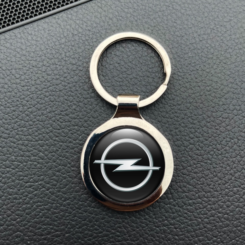 Opel Metal Key Ring Black Metallic Bevel Classic Logo Design ...