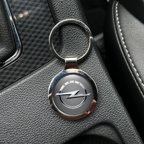 Opel Key Fob Metal Light Carbon Metallic Bevel Tint Emblem Edition