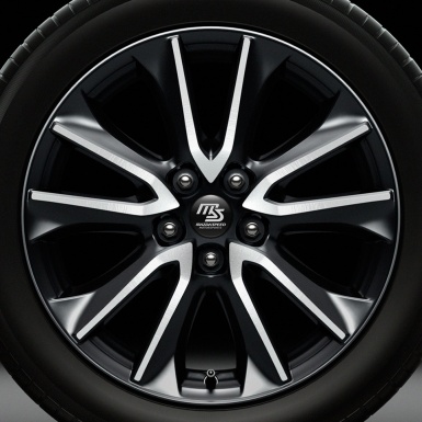 Mazda Speed Wheel Center Cap Domed Stickers Black