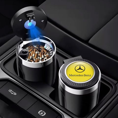 Mercedes Ashtray Car Accessory Yellow Logo Edition 