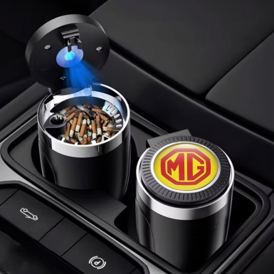 MG Automotive Ashtray Yellow Red Logo print 