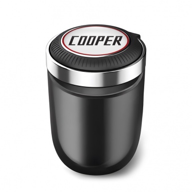 Mini Cooper Automotive Ashtray Red Outline Logo 