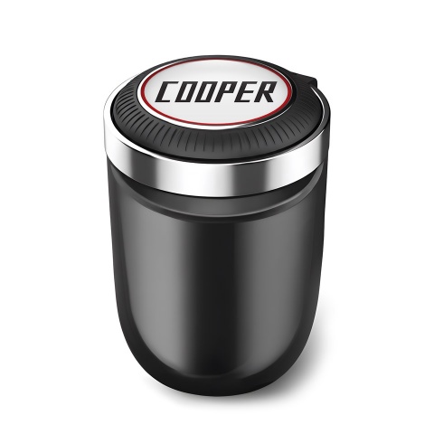Mini Cooper Automotive Ashtray Red Outline Logo 