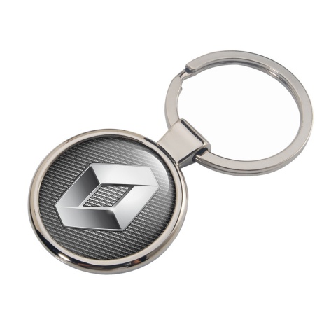 Renault Key Fob Metal Light Carbon Chrome Logo Design