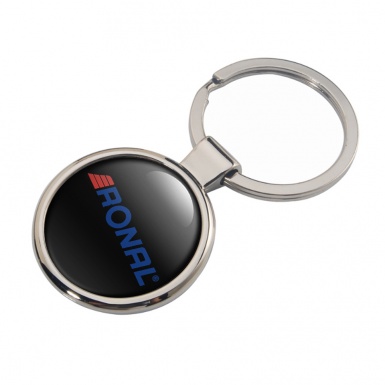 Ronal Key Holder Metal Black Blue Red Stripes Edition