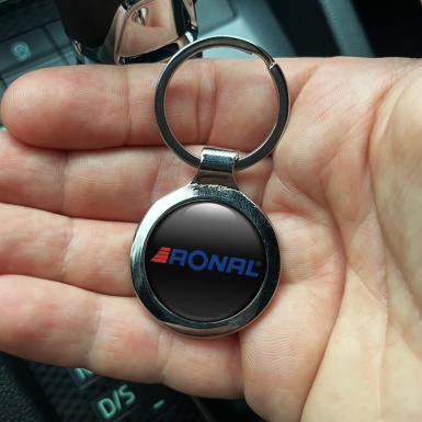 Ronal Key Holder Metal Black Blue Red Stripes Edition