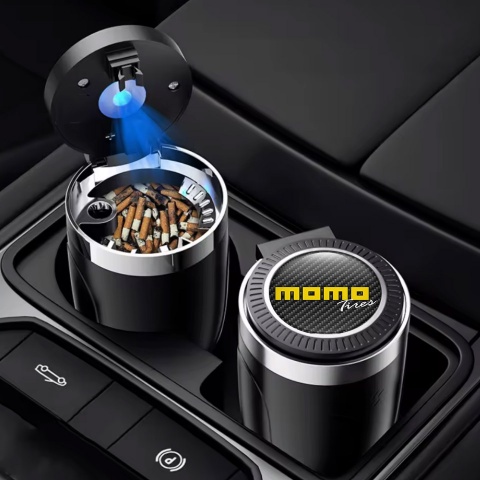 Momo Automotive Ashtray Black Carbon Style  