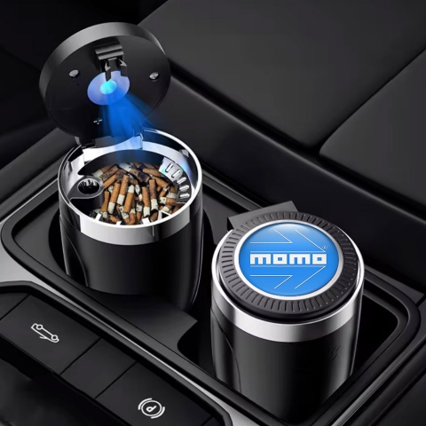 Momo Automotive Ashtray Blue Logo Decoration 
