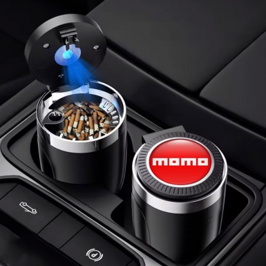 Momo Car Ashtray for Cigarette Red White Logo Edition 