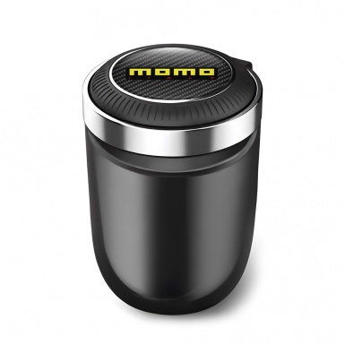 Momo Ashtray Car Accessory  Black carbon Design Logo 
