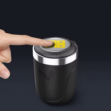 Momo Car Ashtray for Cigarette Modern Honeycomb Logo Design 