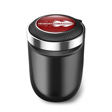 Momo Automotive Ashtray Red Carbon Style Logo 