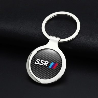 SSR Keychain Metal Dark Carbon Color Logo Sport Edition