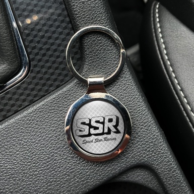 Smart Speed Star Racing SSR Keychain Metal Light Metal Sheet Type Edition