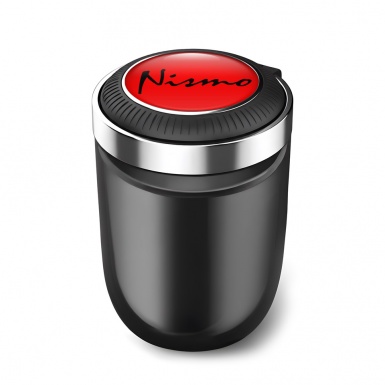 Nissan Automotive Ashtray Red Print with Black Font Logo 