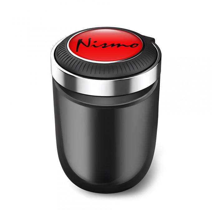 Nissan Automotive Ashtray Red Print with Black Font Logo 