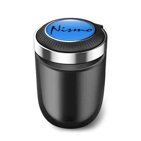 Nissan Nismo Trash Can Ashtray Blue Print with Black Font Logo 