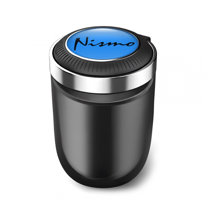 Nissan Nismo Trash Can Ashtray Blue Print with Black Font Logo 