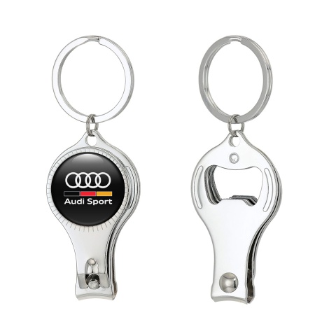 Audi Sport Key Chain Fingernail Clipper German Flag Classic Edition