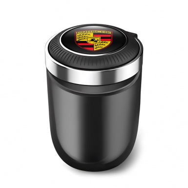 Porsche Plastic Ashtray Logo Container for Cigarette LED