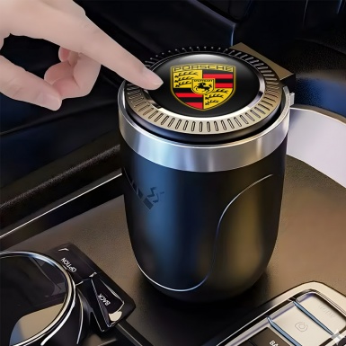 Porsche Premium Quality LED Light Car Ashtray for Cigarette 