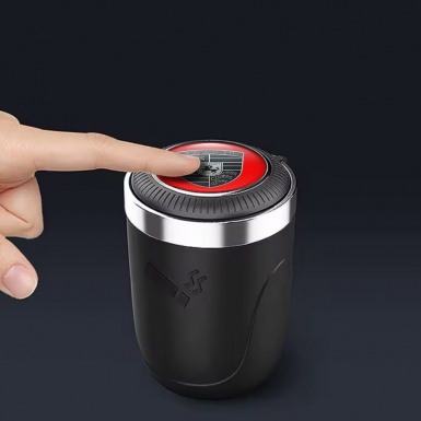 Porsche Ashtray Logo Container for Cigarette LED High-Quality Style 