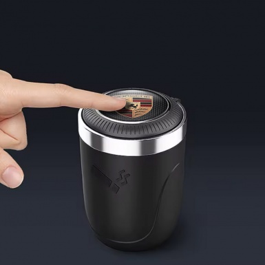 Porsche Ashtray Logo Container for Cigarette LED Stylish Style 