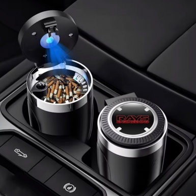 Rays High End Trash Can Ashtray Branded 