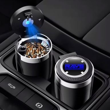 Rays Stylish Branded Ashtray Logo Container for Cigarette LED High-Quality