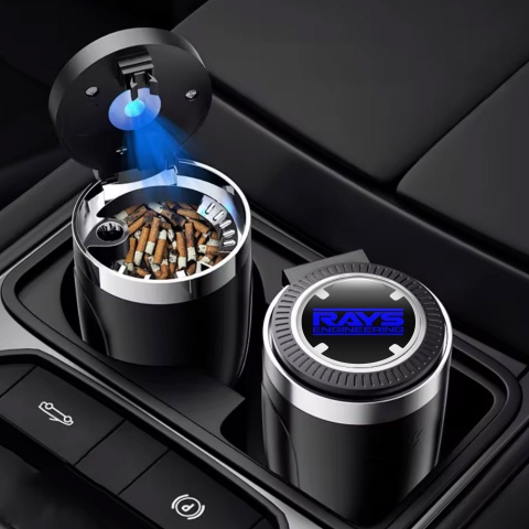 Rays Stylish Branded Ashtray Logo Container for Cigarette LED High-Quality