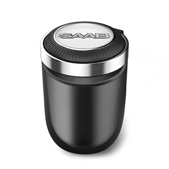 Saab Trash Can Ashtray Stylish Logo Print 