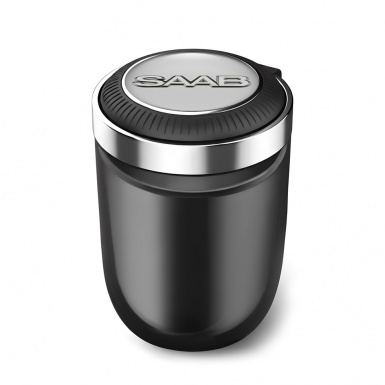 Saab Ashtray Logo Container for Cigarette LED Gray Design 