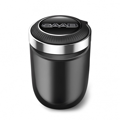Saab Trash Can Ashtray 3D Logo Style 